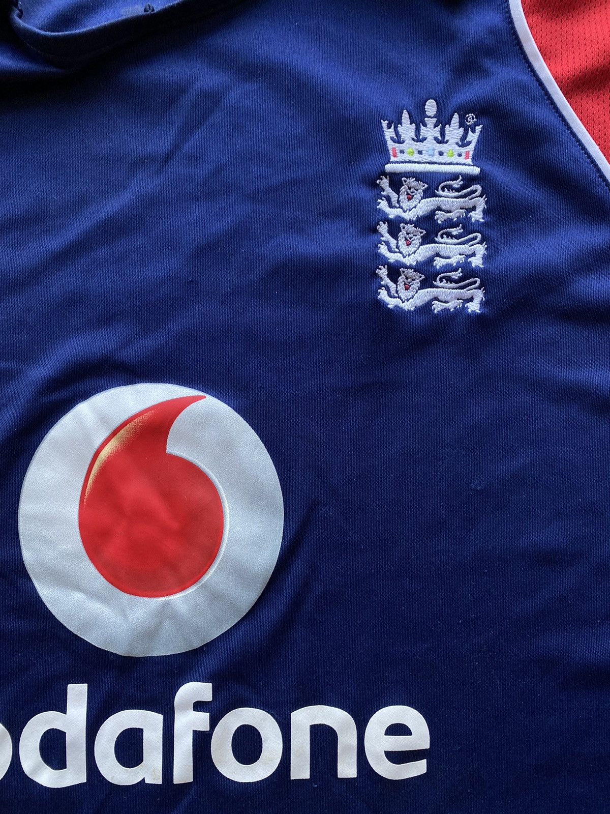Adidas Vintage 2008 Adidas Cricket England big logo jersey Vodafone Size US XL / EU 56 / 4 - 6 Thumbnail