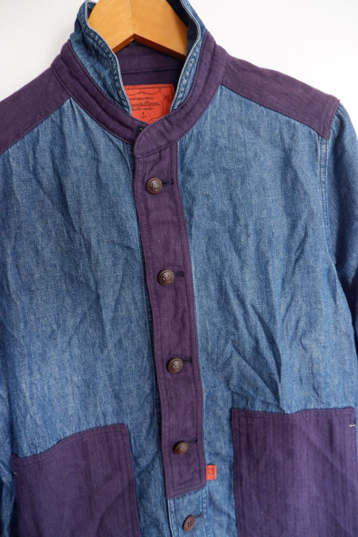 45rpm Vtg Nothern Truck Tech Indigo Shirts Size US L / EU 52-54 / 3 - 3 Thumbnail