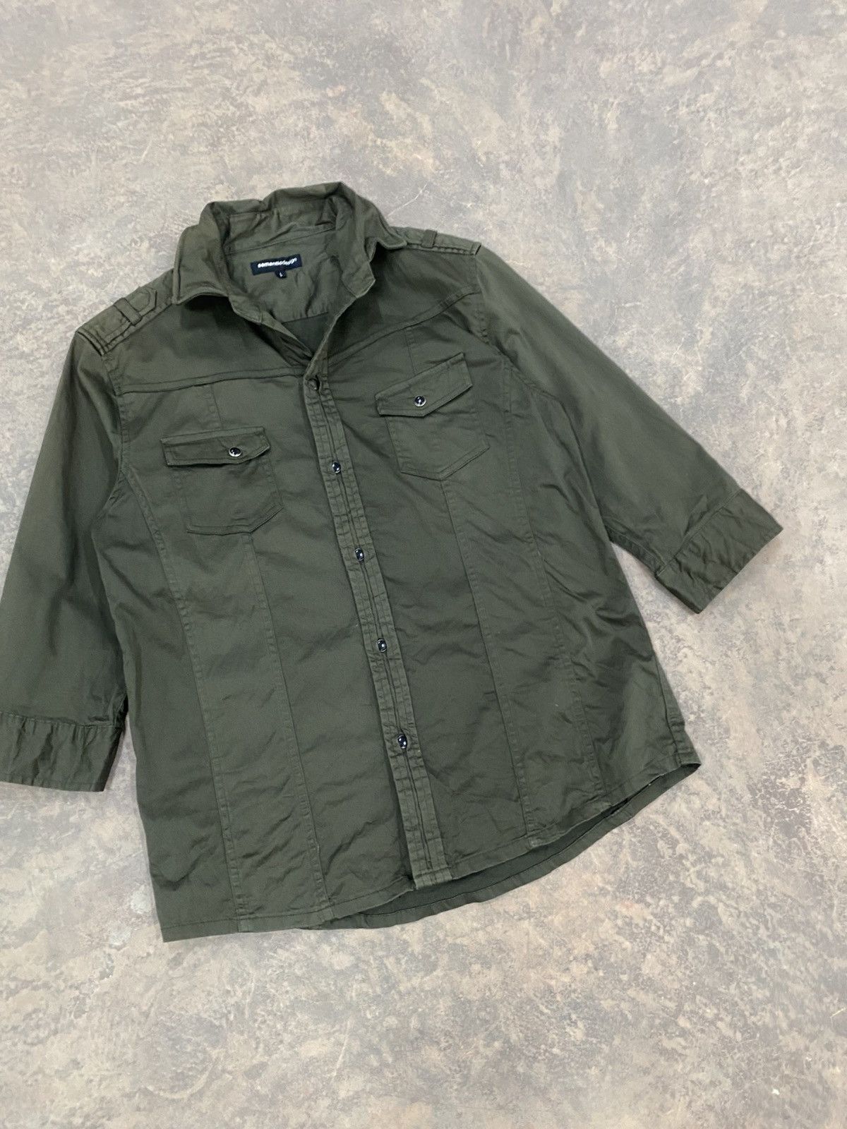 Le Grande Bleu (L.G.B.) 2000s Semantic Design Military Shirt hysteric punk grunge Size US M / EU 48-50 / 2 - 3 Thumbnail