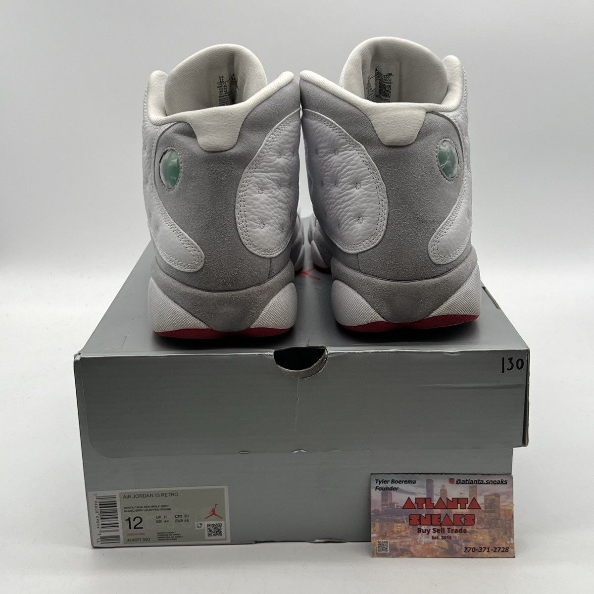 Jordan Brand Air Jordan 13 white wolf grey Size US 12 / EU 45 - 3 Thumbnail