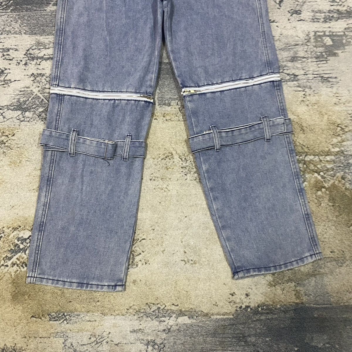 Japanese Brand × Jean × Vintage Vintage Japan Light Washed Oversize Baggy Bondage Denim Jean Size 29" - 4 Thumbnail