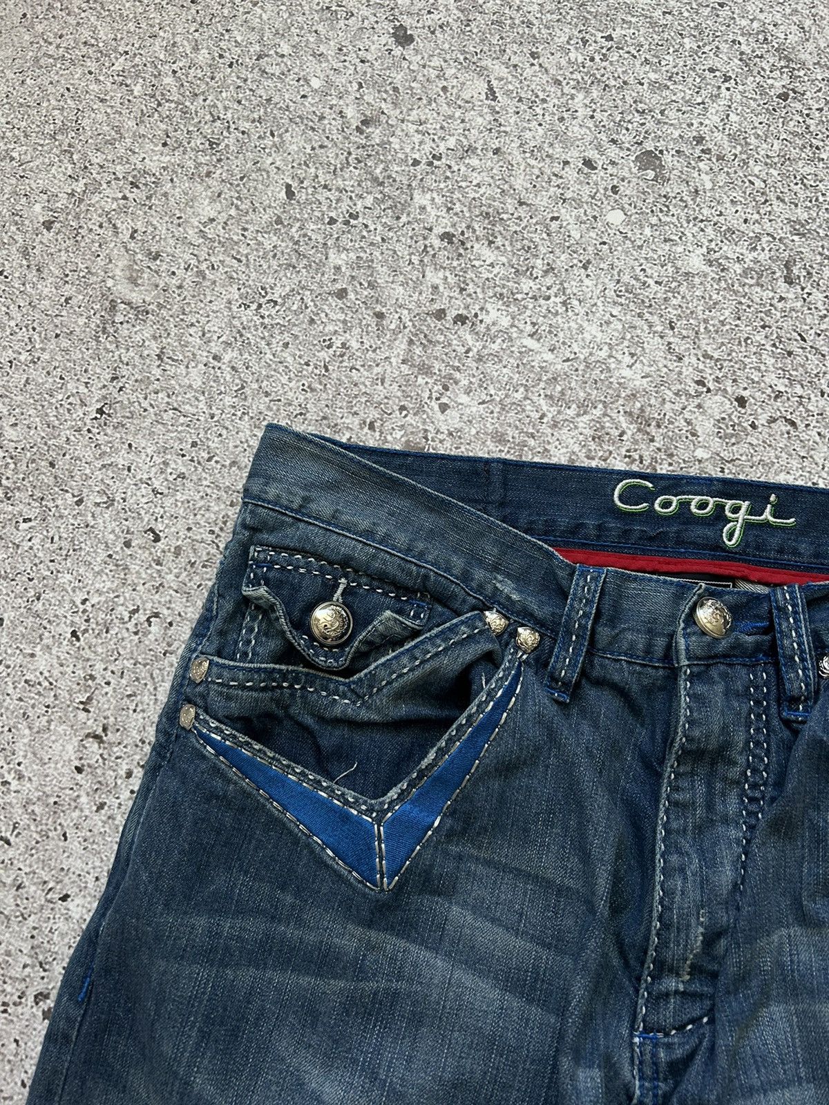 Coogi × JNCO × Vintage Crazy Vintage Y2K Coogi embroidered logo baggy jeans hype Size US 40 / EU 56 - 9 Thumbnail
