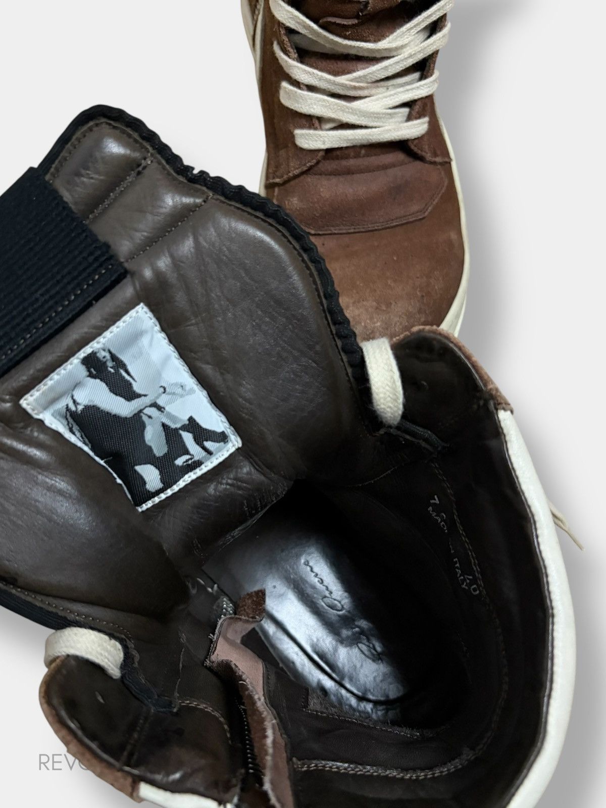 Rick Owens Rick Owens FW13 brown suede geobasket Size US 7.5 / EU 40-41 - 5 Thumbnail