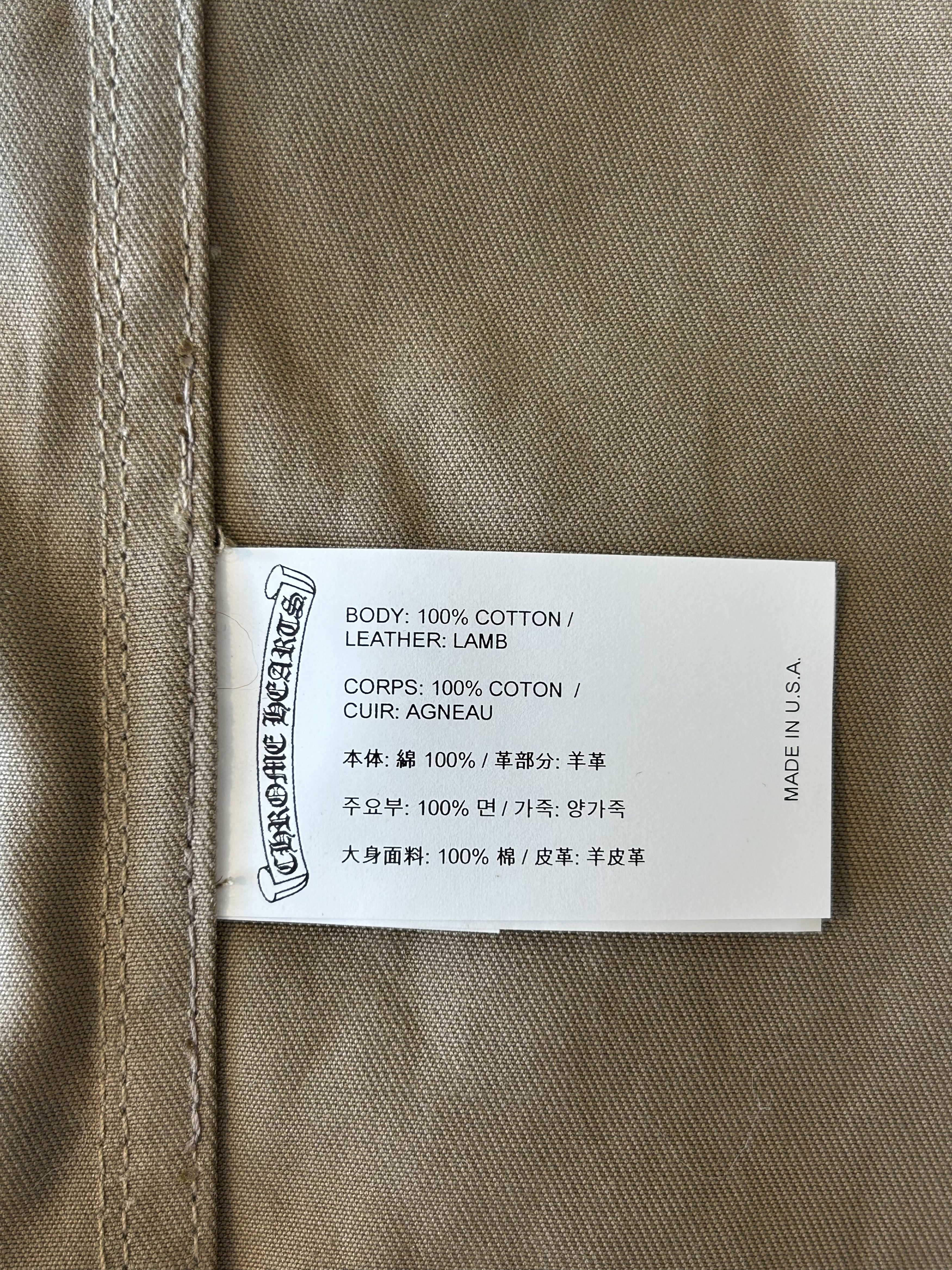 Chrome Hearts Chrome Hearts Tan & Black Cross Patch Work Dog Jacket Size US M / EU 48-50 / 2 - 4 Thumbnail