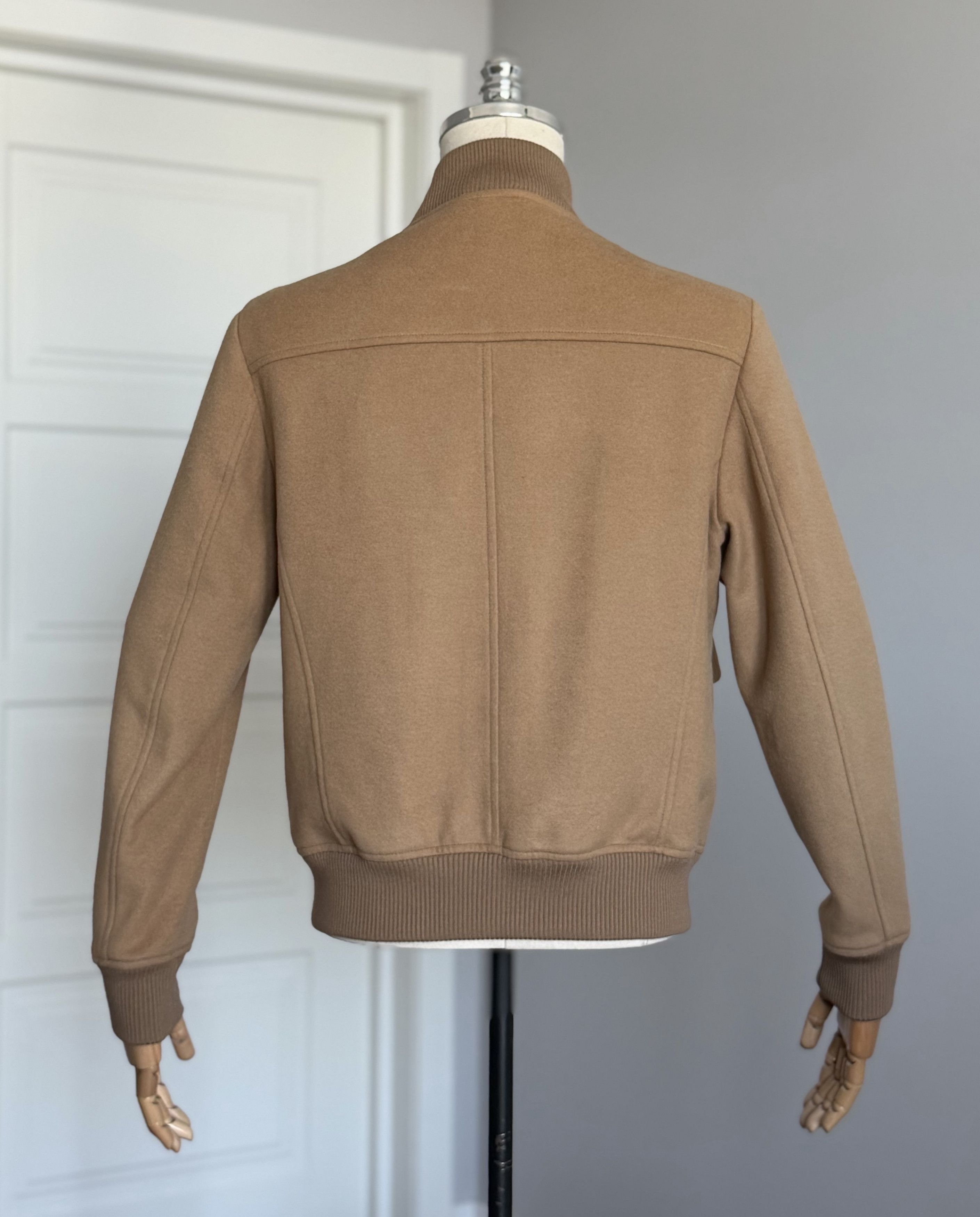 Suitsupply SUITSUPPLY Pure Wool Bomber Jacket Camel Size M Luxury Brand Size US M / EU 48-50 / 2 - 8 Thumbnail