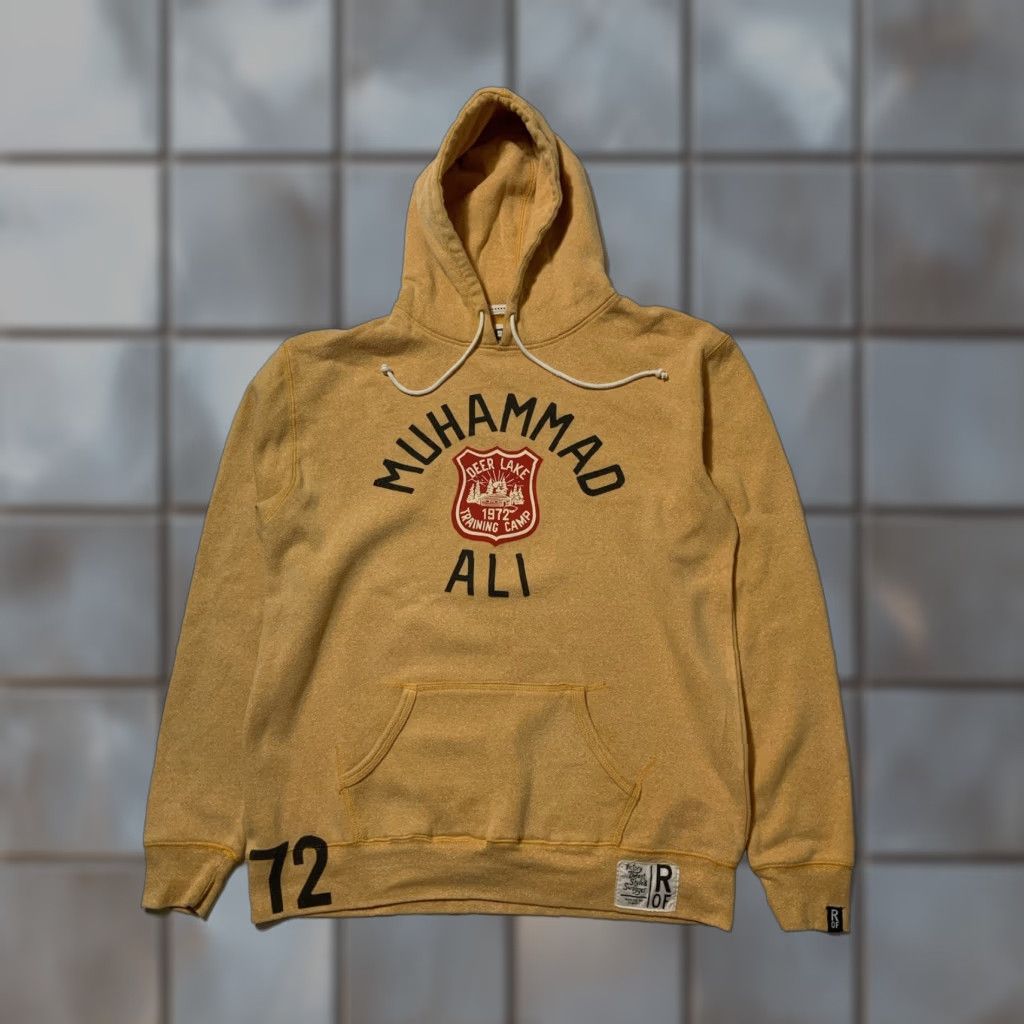 Roots VINTAGE Roots Of Fight Muhammad Ali Float Like Butterfly Sting Like Bee Boxing Hoodie XL Yellow Mens Size US XL / EU 56 / 4 - 1 Thumbnail