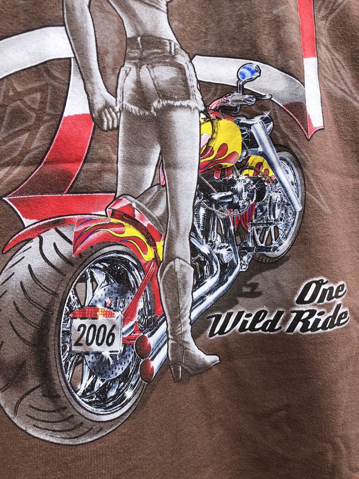 West Coast Choppers Vintage Y2K Sunfaded Fayetteville Arkansas Biker Backhit Tee Size US M / EU 48-50 / 2 - 8 Thumbnail