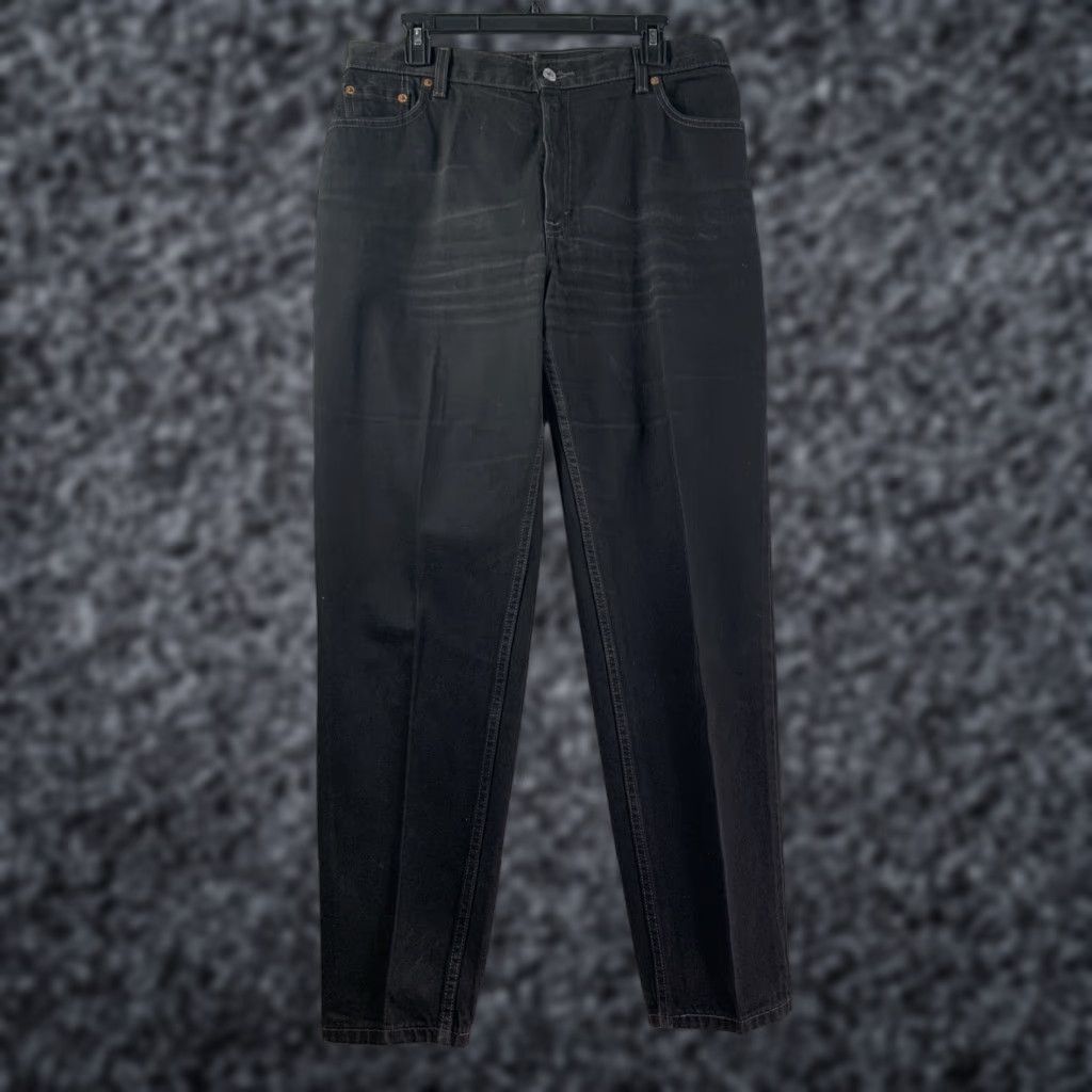 Vintage VINTAGE Levi's 550 Red Tab Jeans Women’s Black USA Sz L 34x32 High Rise 90s Size 36" / US 14 / IT 50 - 1 Thumbnail
