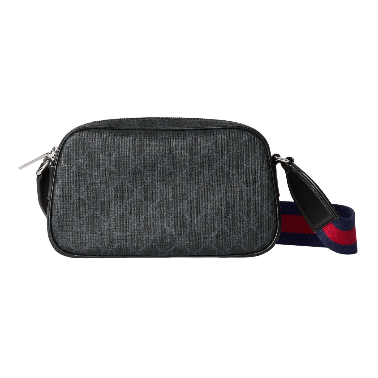 GUCCI Black GG Canvas Crossbody Bag New & Authentic