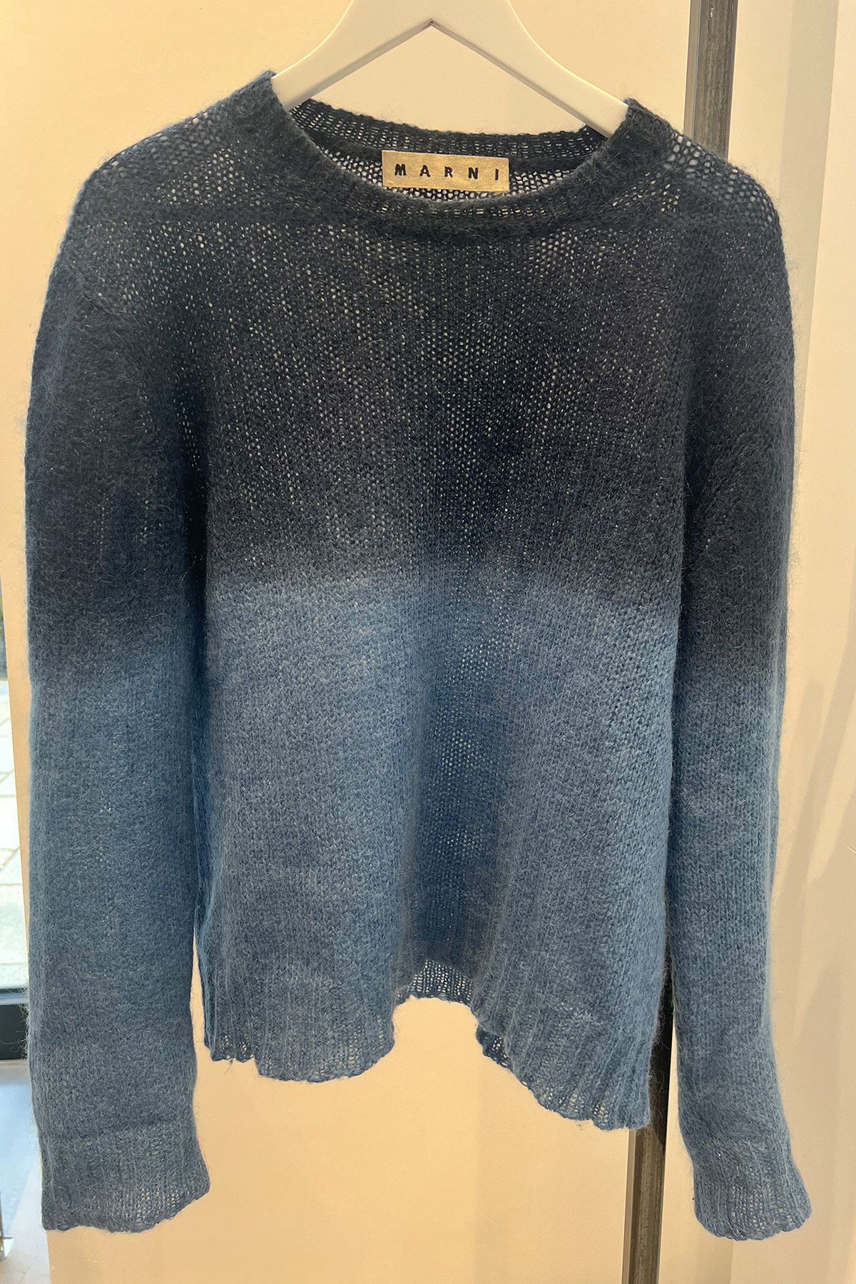 image of Marni Blue Degrade Knitwear in Ice Blue, Men's (Size Medium)