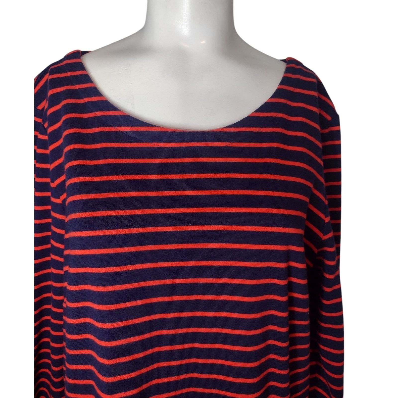 J.Crew J Crew Ponte Knit Striped Dress Size L Nautical Stretch Comf Size L / US 10 / IT 46 - 2 Thumbnail