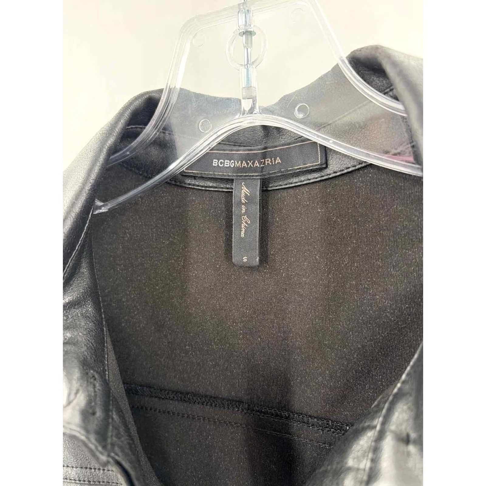 Vintage BCBG Black Size Small Faux Leather Sleeveless Jumpsuit Size 28" / US 6 / IT 42 - 5 Thumbnail
