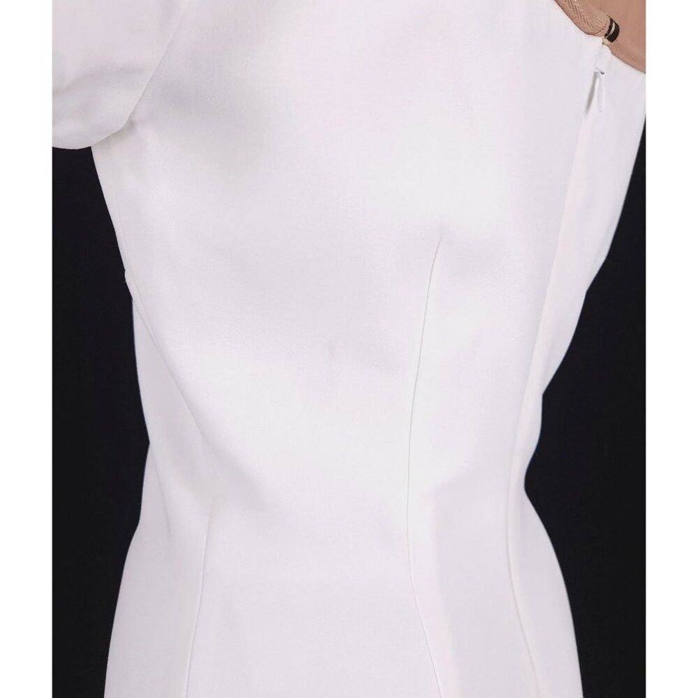 Stella McCartney Stella McCartney Lara Stretch-Cady Gown Size 42 US 6 S White Size M / US 6-8 / IT 42-44 - 8 Thumbnail