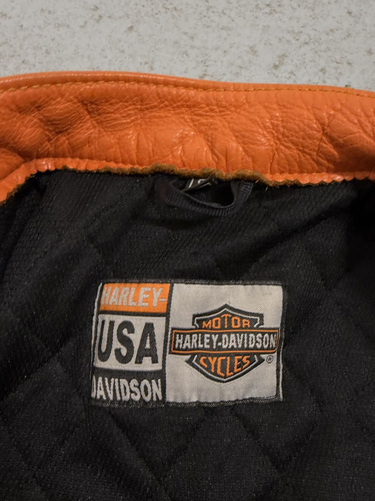 Harley Davidson Vintage Harley-Davidson Embroidered Logo Leather Jacket Size US S / EU 44-46 / 1 - 11 Thumbnail