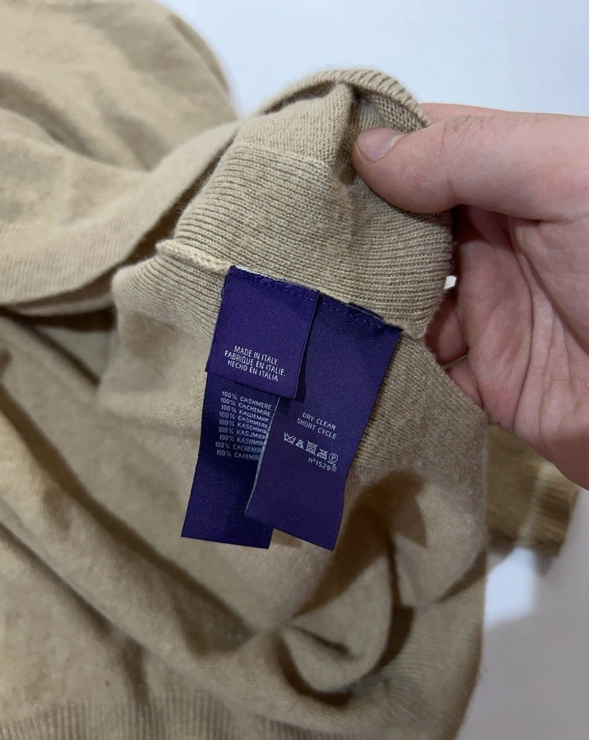 Ralph Lauren Purple Label RARE POLO RALPH LAUREN Purple Label Cashmere Oversize Sweate Size S / US 4 / IT 40 - 9 Thumbnail