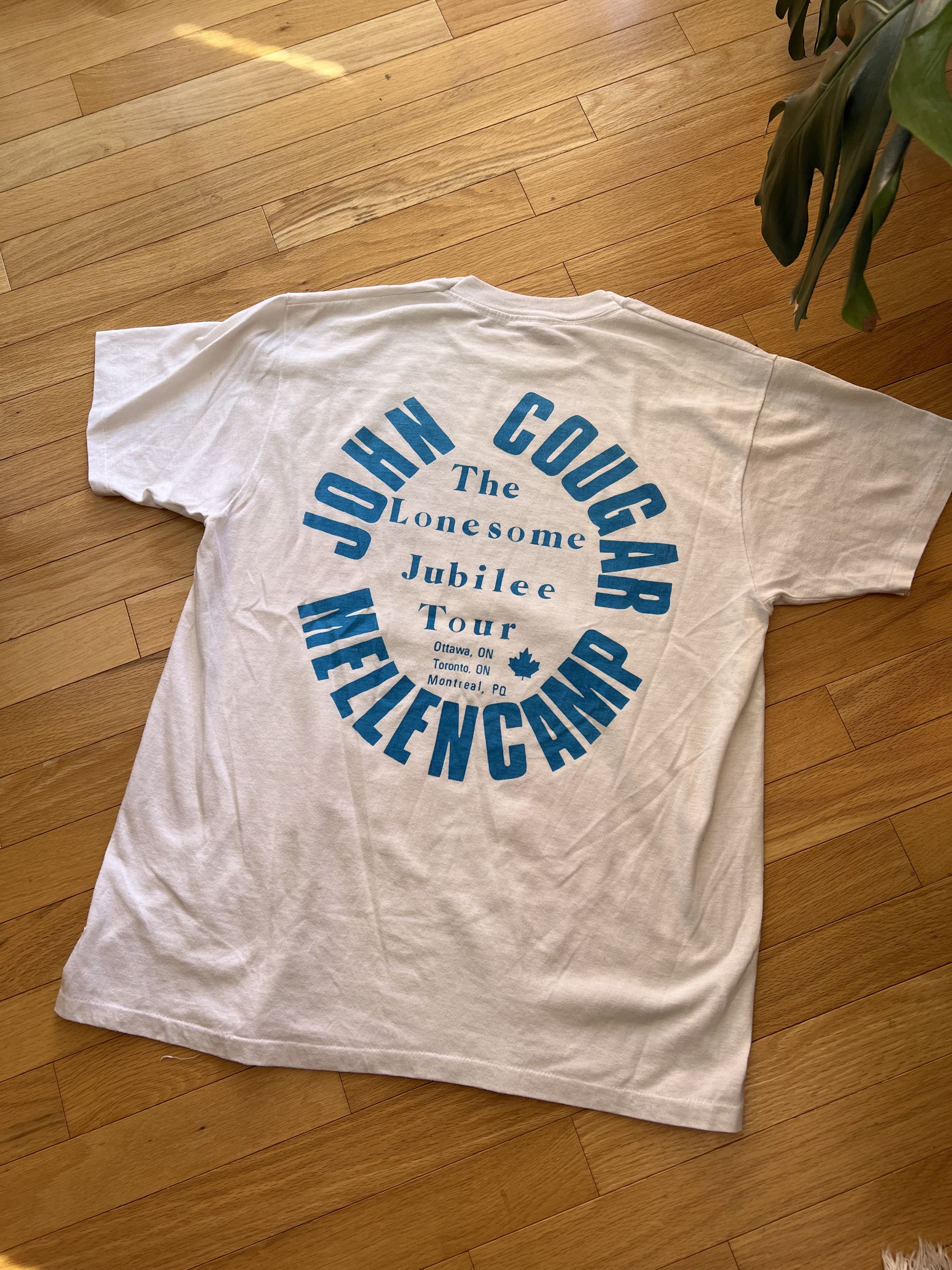 Vintage 1987 John Cougar Mellencamp Tour Tee Size US XL / EU 56 / 4 - 5 Thumbnail
