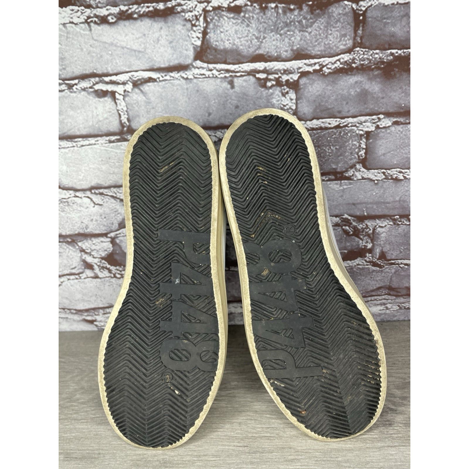 P448 P448 John Kale Bia White Leather Grey Lace Up Casual Sneaker Size US 11 / IT 41 - 12 Thumbnail