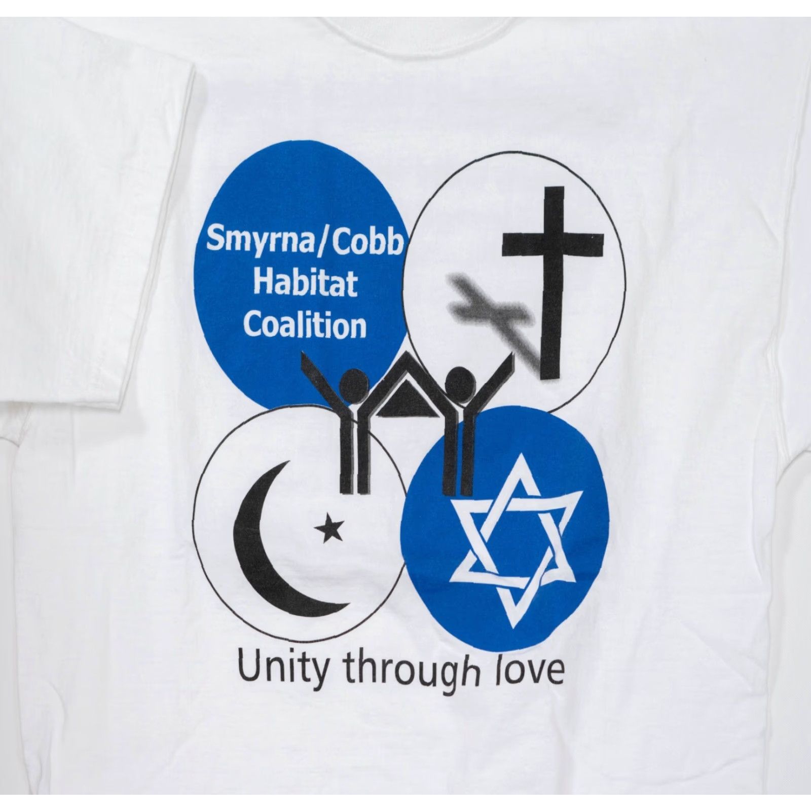 Fruit Of The Loom VINTAGE Fruit of the Loom Church T-Shirt White Size L Crew Neck Short Sleeve 1990s 80s USA Men Logo Print Cotton 21x28 Size US L / EU 52-54 / 3 - 4 Thumbnail