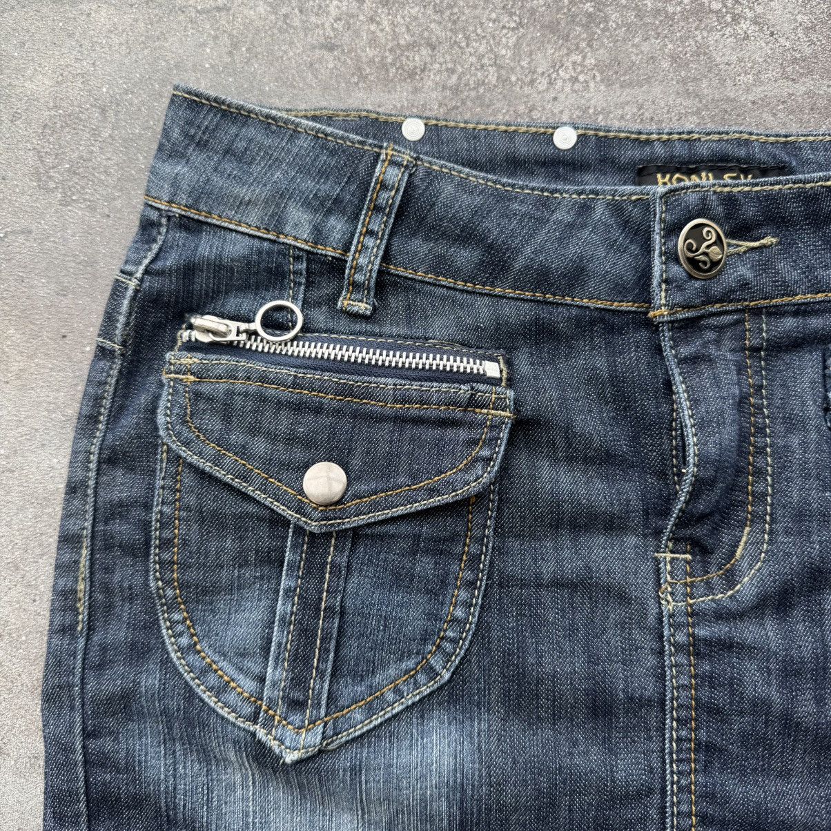 Hysteric Glamour Y2K Super Sexy Vintage Glamour Denim Mini Skirt Size 29" - 4 Thumbnail