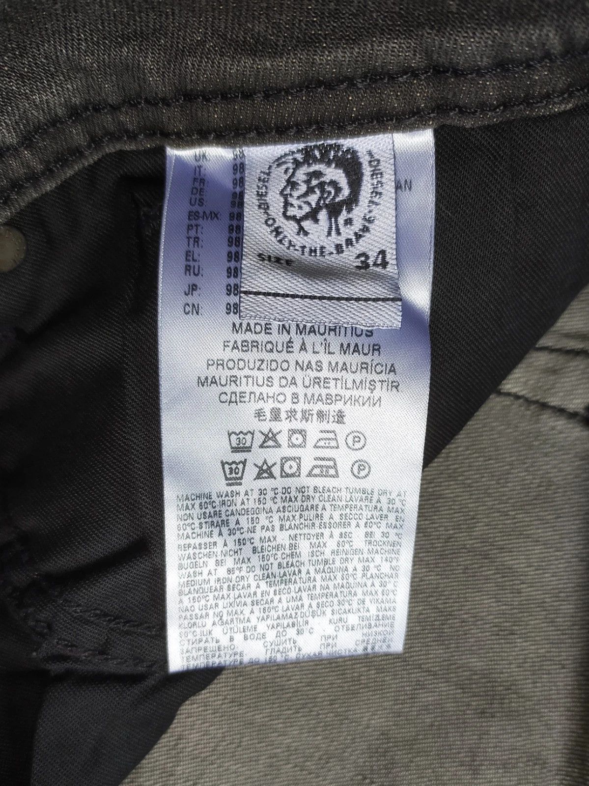 Diesel Diesel TROXER L.32 MENS JEANS SLTP/9990 Size US 34 / EU 50 - 8 Thumbnail