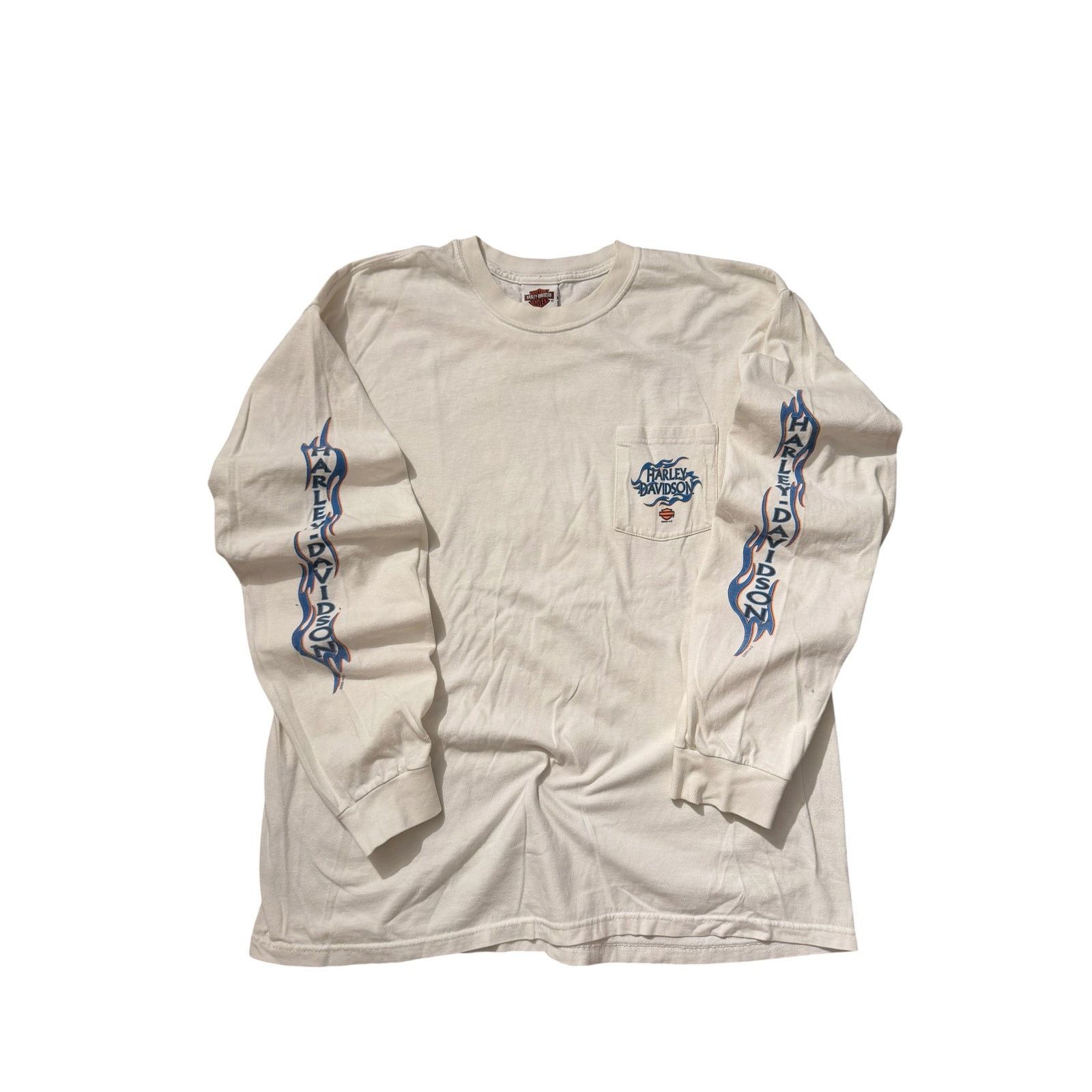Vintage Vintage Vreeland's HD V-Twin Long Sleeve Bloomsburg PA Size US XL / EU 56 / 4 - 1 Thumbnail
