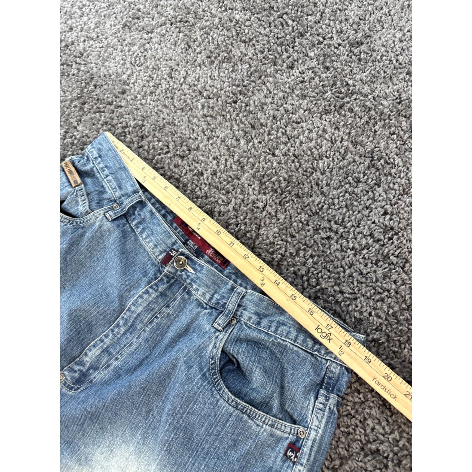 Phat Farm VINTAGE Phat Farm Jeans Mens 38x33 Baggy Light Wash Distressed Embroidered 90s Blues Width-Wide Leg Relaxed Inseam 33 Mens Size US 38 / EU 54 - 4 Thumbnail