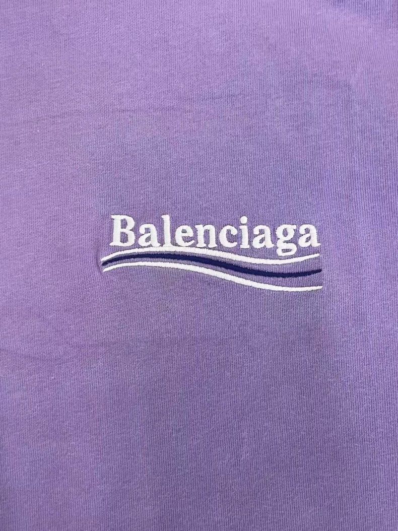 Balenciaga Balenciaga Monogrammed Crew Neck Short Sleeve Drop Sleeve Size XS / US 0-2 / IT 36-38 - 3 Thumbnail