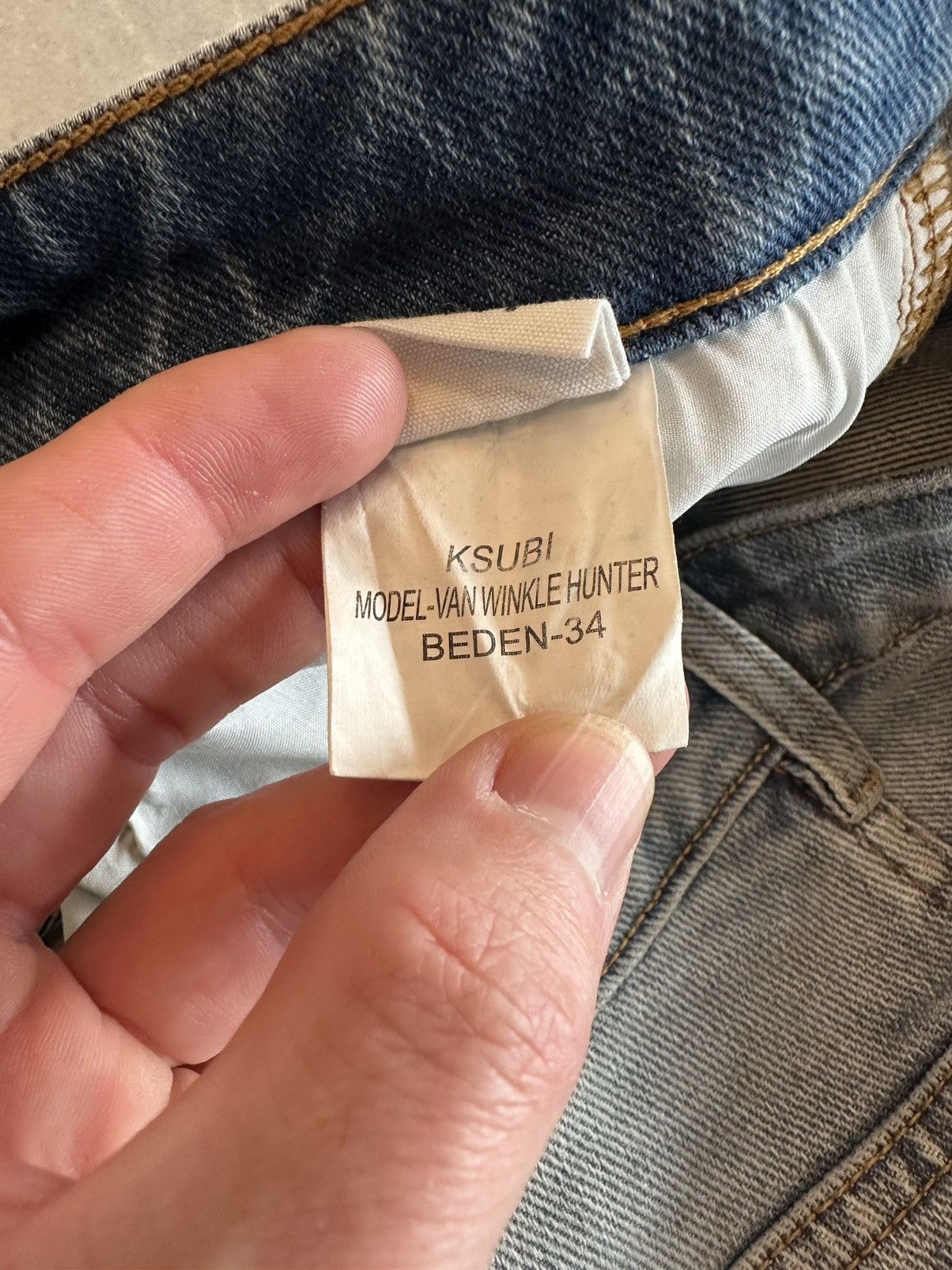 Ksubi Ksubi van winkle enjoy trashed denim light blue Size US 34 / EU 50 - 7 Thumbnail