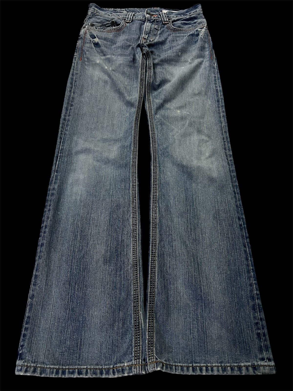 Edwin × If Six Was Nine × Japanese Brand 💥Flare💥Vintage Edwin Backle Back Faded Washed Jeans Size US 28 / EU 44 - 1 Thumbnail