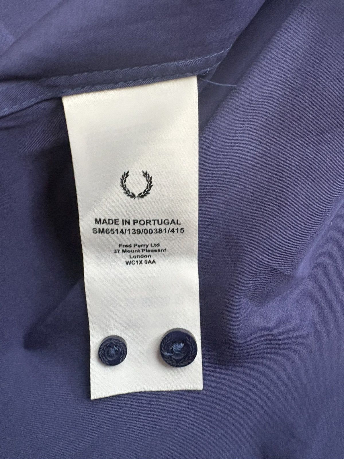 Fred Perry × Raf Simons Raf Simons x Fred Perry Blue Patch Shirt BNWT L Size US L / EU 52-54 / 3 - 10 Thumbnail