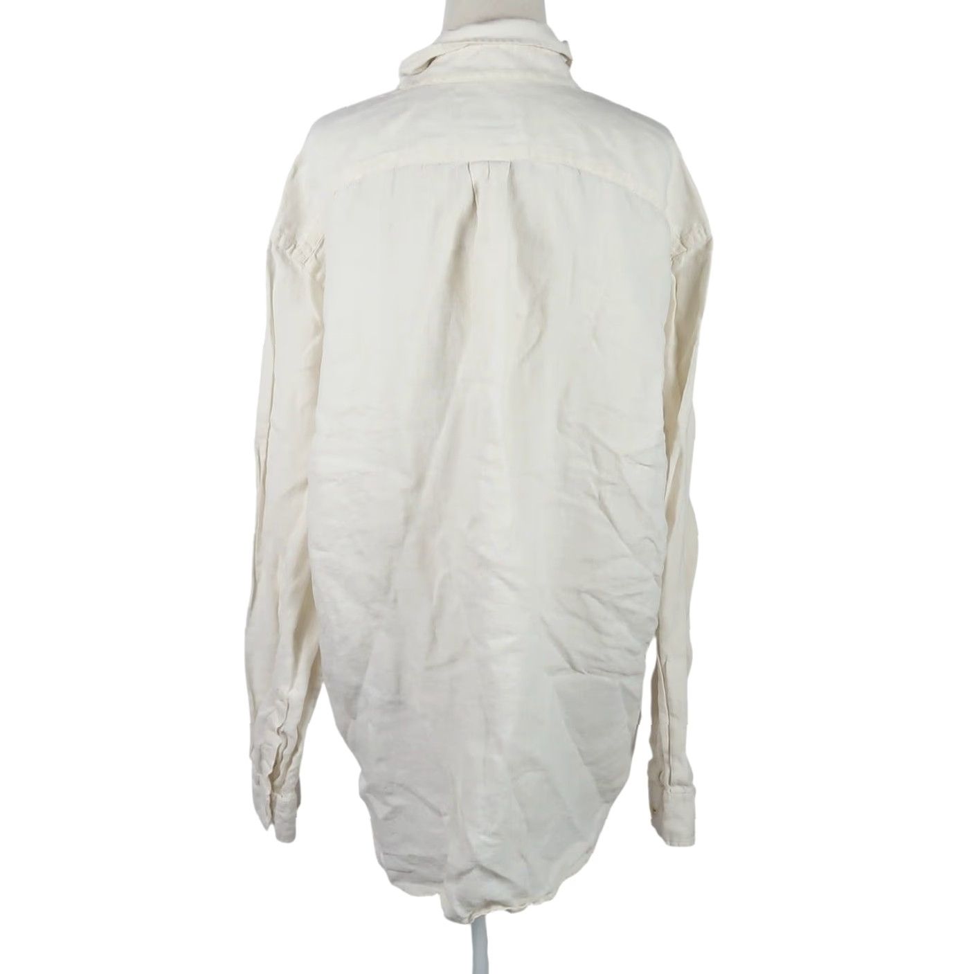 Eddie Bauer Eddie Bauer Cream 100% Linen Long Sleeve Button-Down Shirt Mens L Size US L / EU 52-54 / 3 - 4 Thumbnail