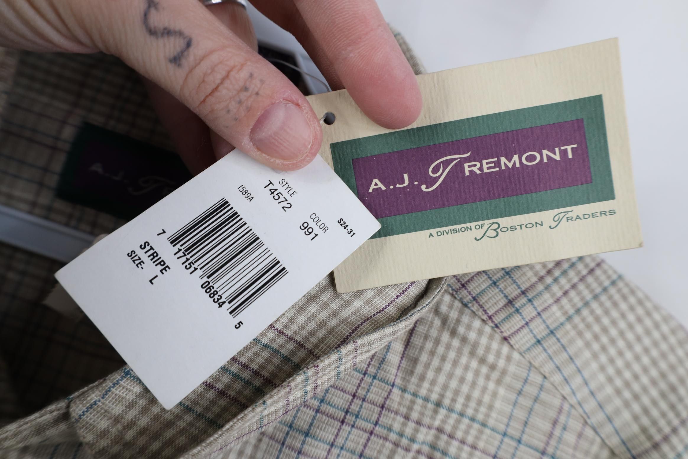 Vintage Deadstock Vintage 90s Streetwear Gabardine Button Shirt Size US L / EU 52-54 / 3 - 7 Thumbnail