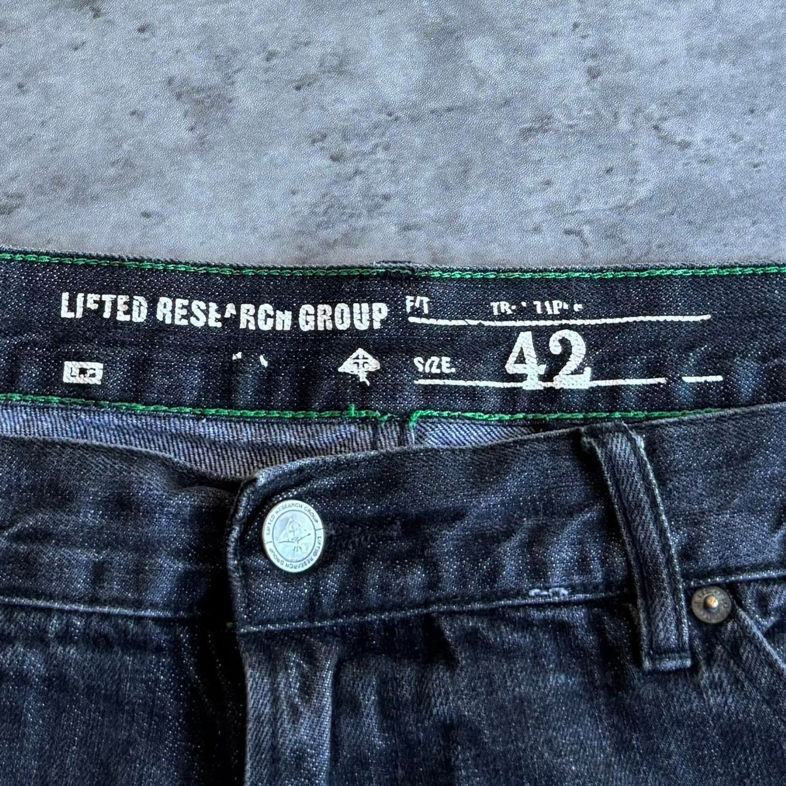 LRG × Southpole × Vintage Vintage Y2K LRG Baggy Embroidered Grunge Opium Denim Jeans Size US 42 / EU 58 - 4 Thumbnail