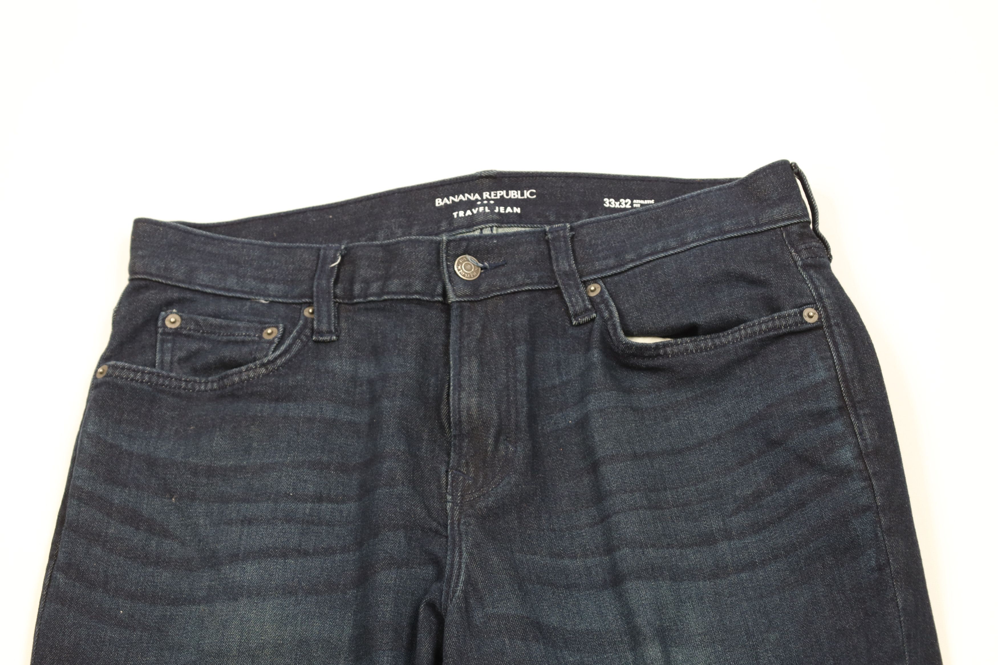 Banana Republic × Vintage Banana Republic Athletic Fit Stretch Travel Denim Jeans Blue Size US 33 - 2 Thumbnail