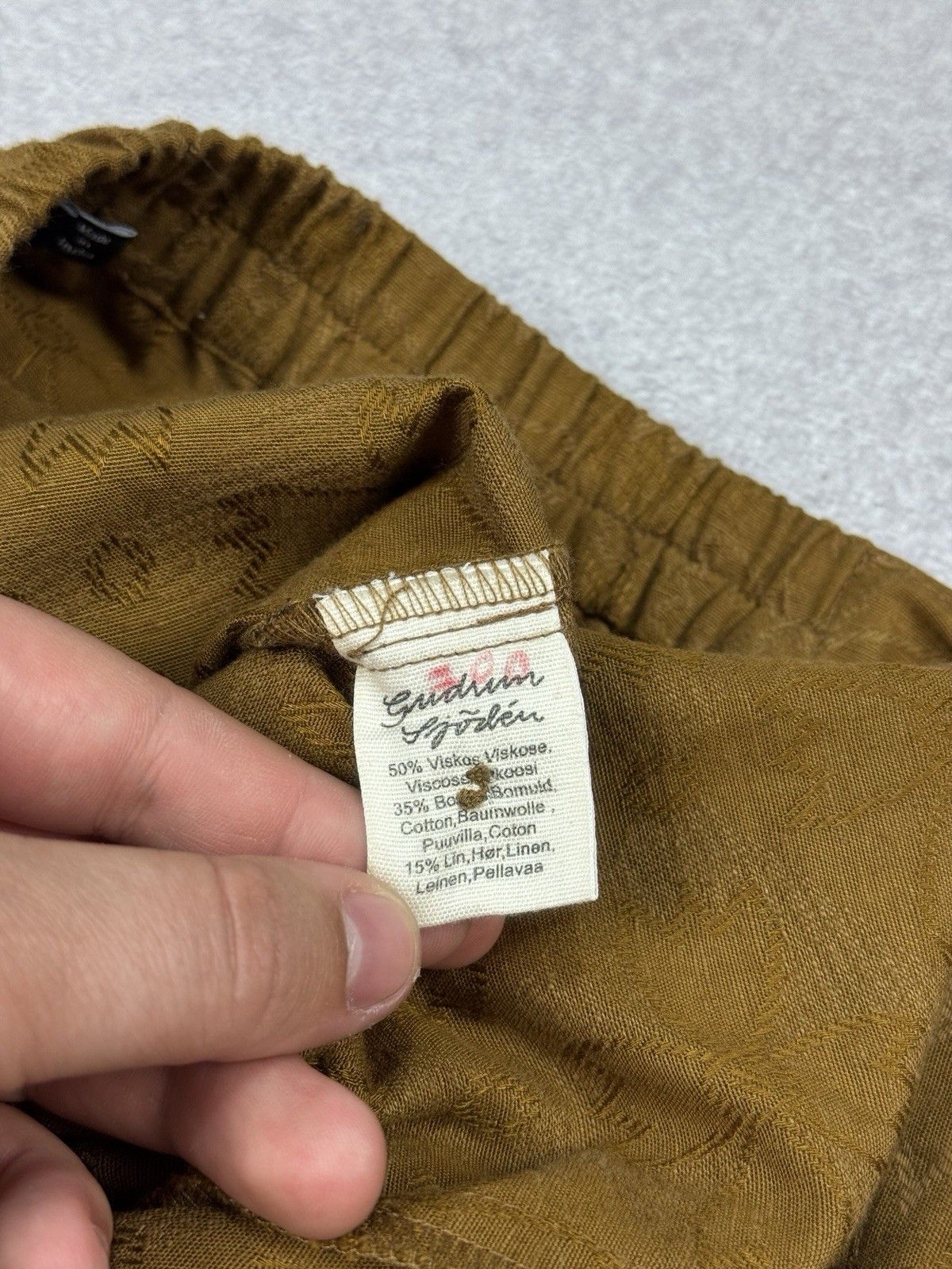 Gudrun Sjoden Gudrun Sjoden Brown Relaxed Wide Leg Flowers Pull On Pants Size 34" / US 12 / IT 48 - 10 Thumbnail
