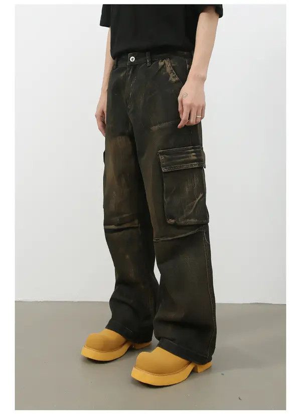 VIBE High street American retro multi-pocket work jeans y2k Size US 32 / EU 48 - 6 Thumbnail