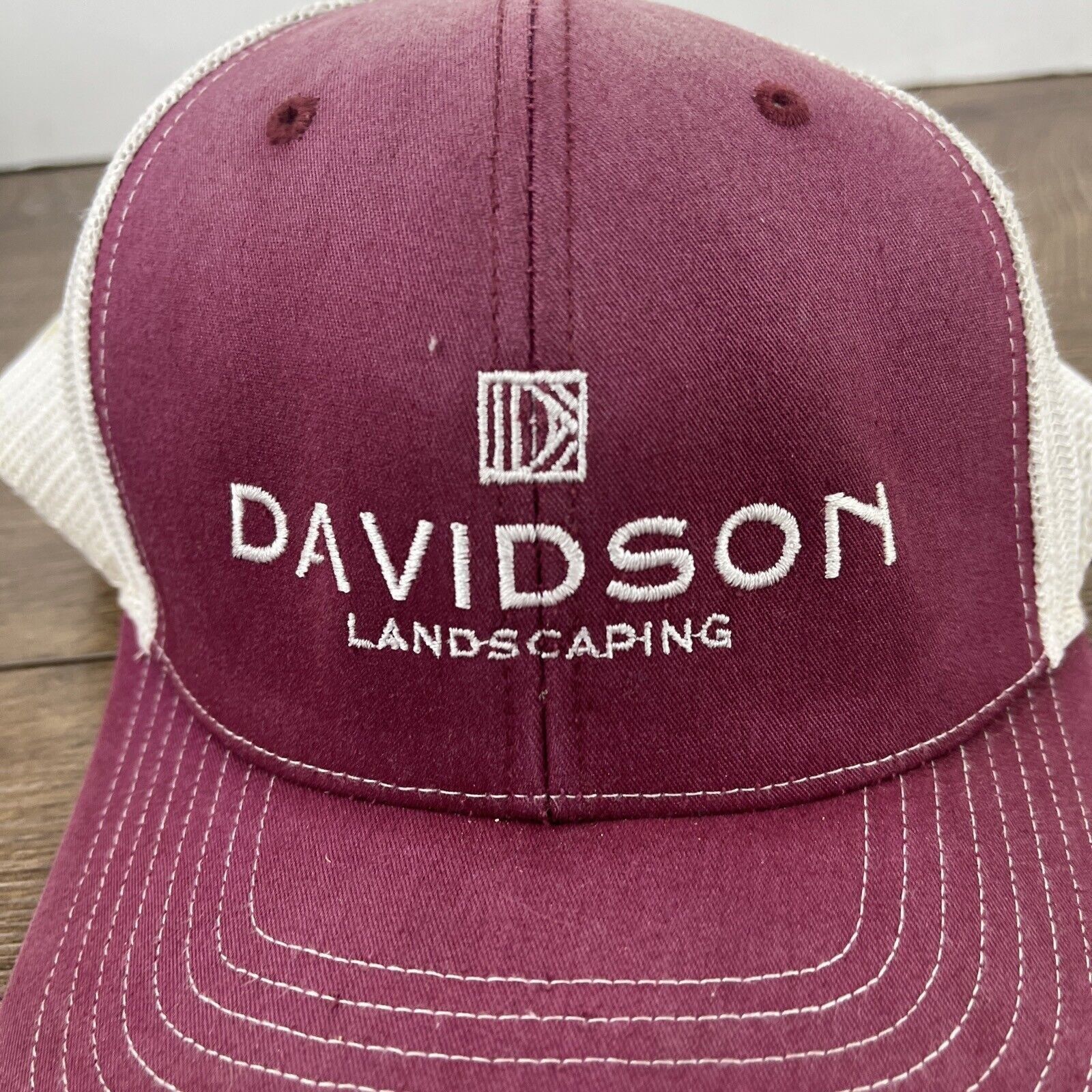 Other Davidson Landscaping Hat Davidson Red Hat Adjustable Adult S Size ONE SIZE - 6 Thumbnail