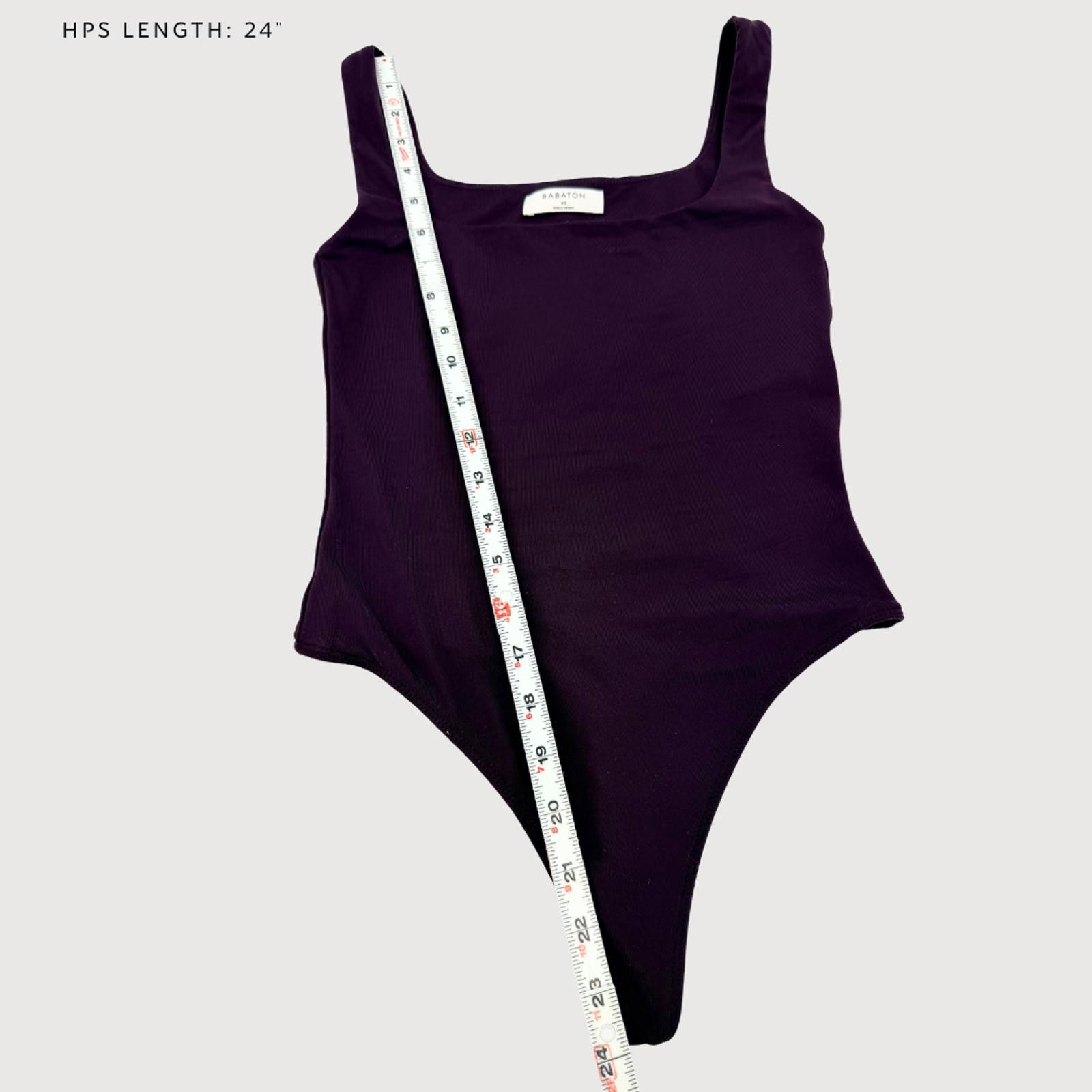 Other Aritzia Babaton Contour Square Neck Bodysuit Eggplant XS Size ONE SIZE - 8 Thumbnail