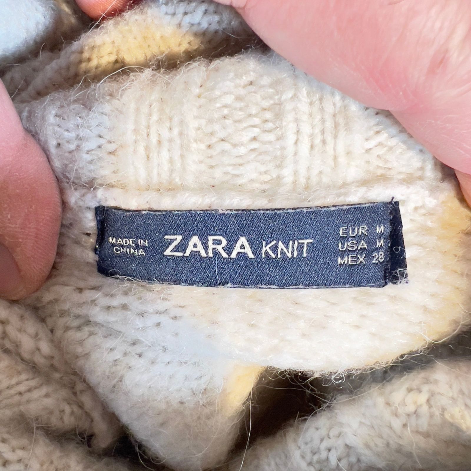 Zara Zara Knit Alpaca Blend Sweater Woman's M Turtleneck Pockets Size M / US 6-8 / IT 42-44 - 2 Thumbnail