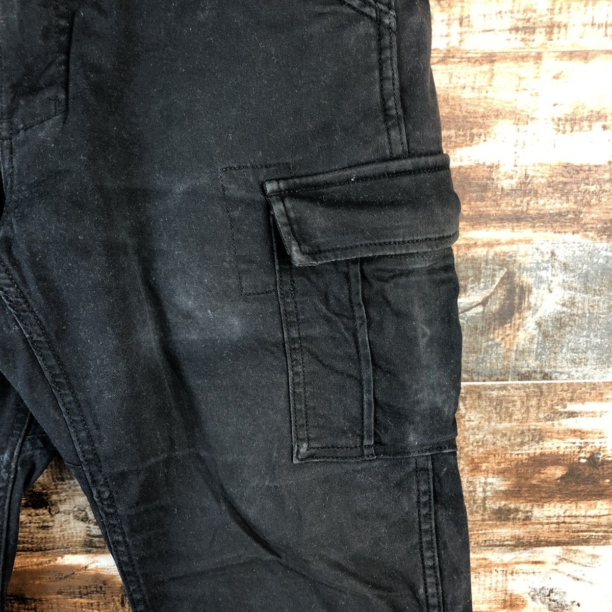Japanese Brand Gladiator Black utility Cargo Multipocket Pants #A2590 Size US 31 - 10 Thumbnail