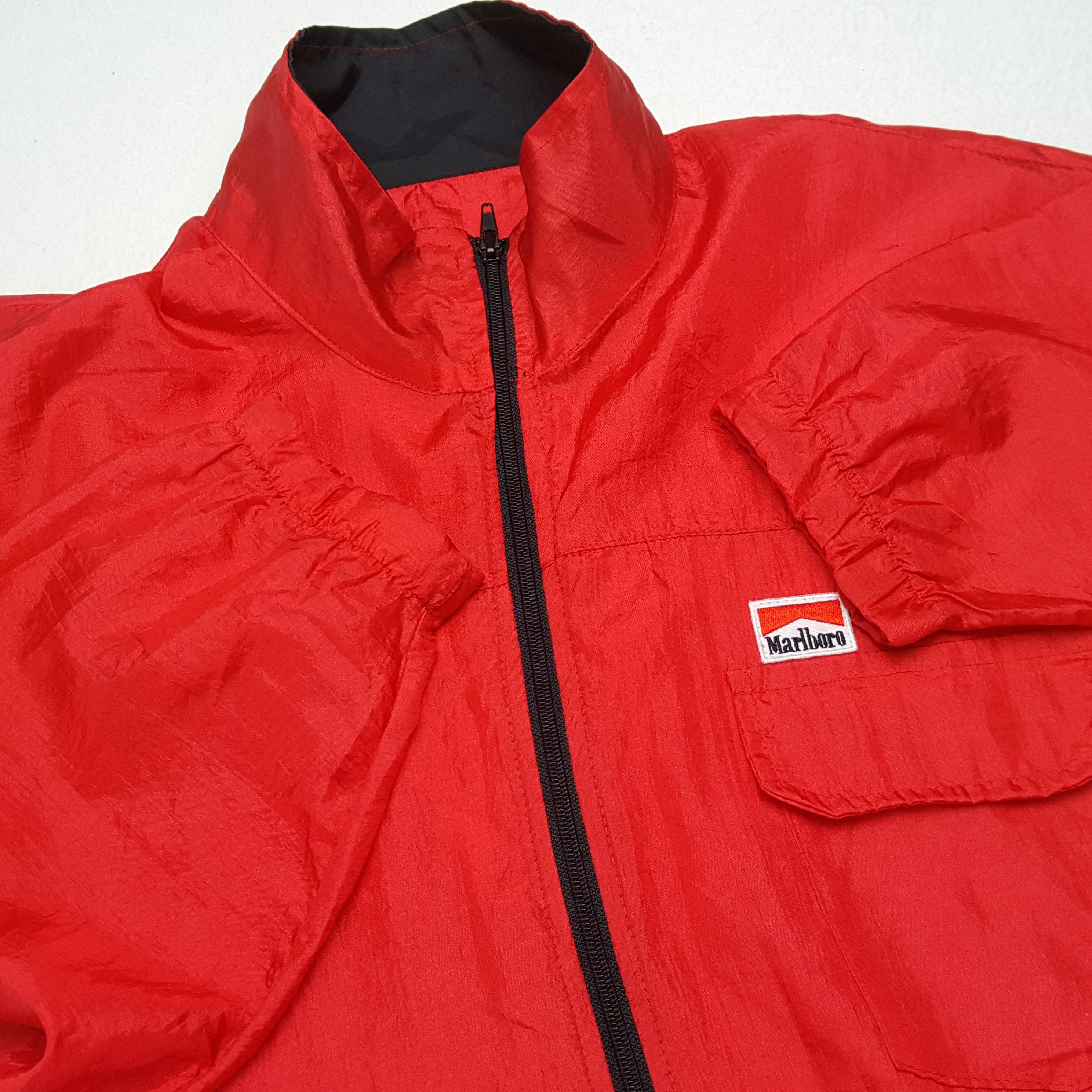 Marlboro × Vintage MARLBORO Windbreaker Jacket Logo Design Style Size US XL / EU 56 / 4 - 8 Thumbnail