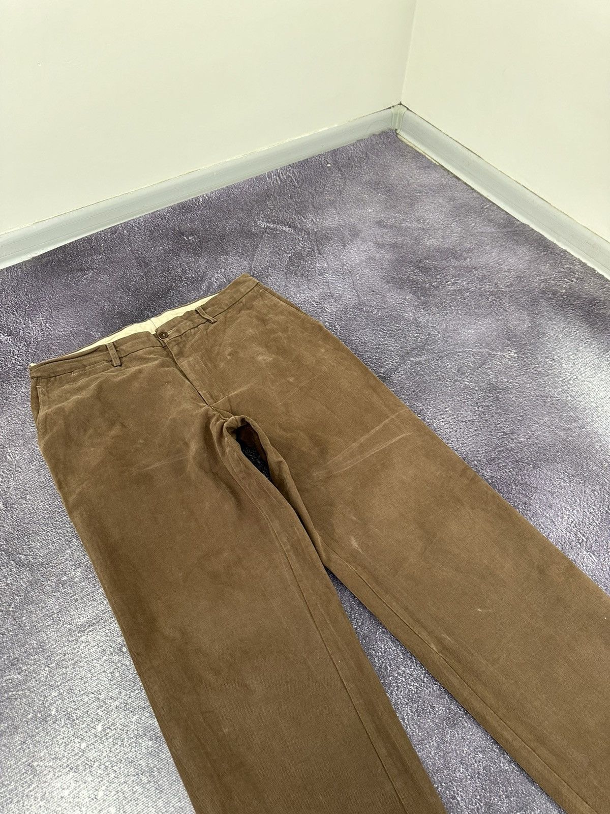 Fay × Vintage Vintage Fay Brown Luxury Baggy Pants Size US 38 / EU 54 - 5 Thumbnail