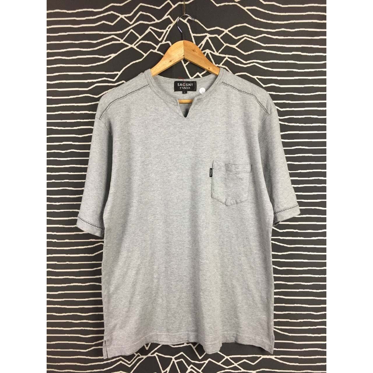 Japanese Brand × Y's for Men × Yohji Yamamoto Vtg Sacsny Y'Saccs Yohji Yamamoto Pocket Tee Size L Size US L / EU 52-54 / 3 - 1 Thumbnail