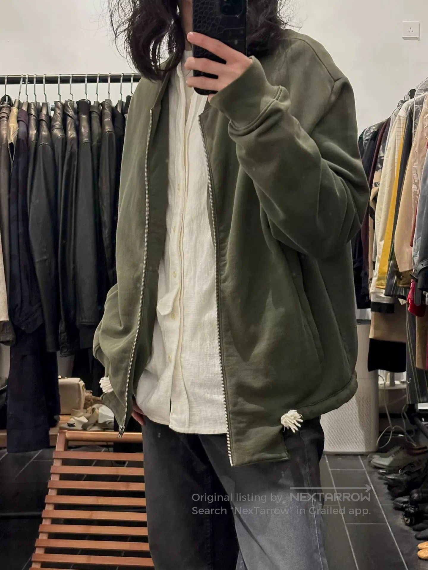 Maison Margiela maison margiela aw2017 green bomber jacket. Size US M / EU 48-50 / 2 - 2 Thumbnail