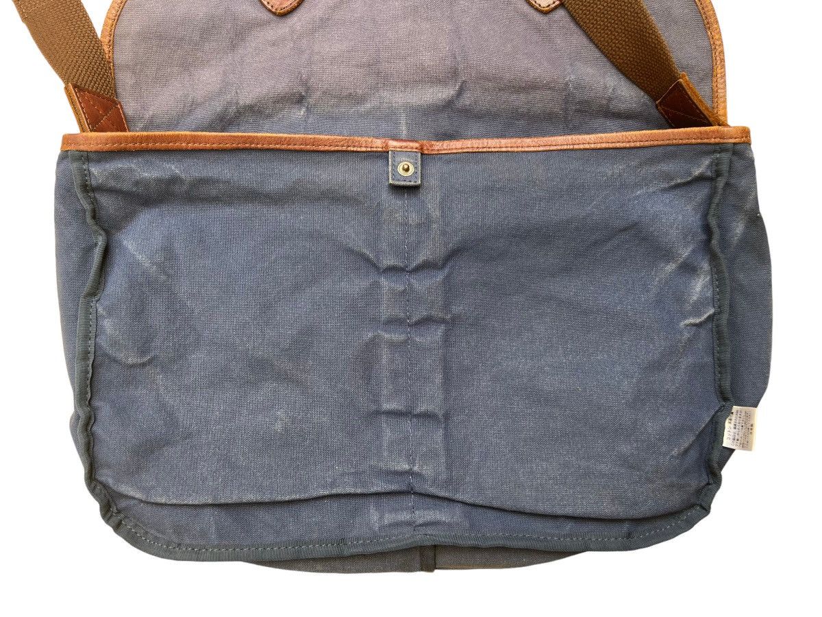 Japanese Brand Butler Verner Sails Japan Sun Faded Waxed Messenger Bag Size ONE SIZE - 21 Thumbnail
