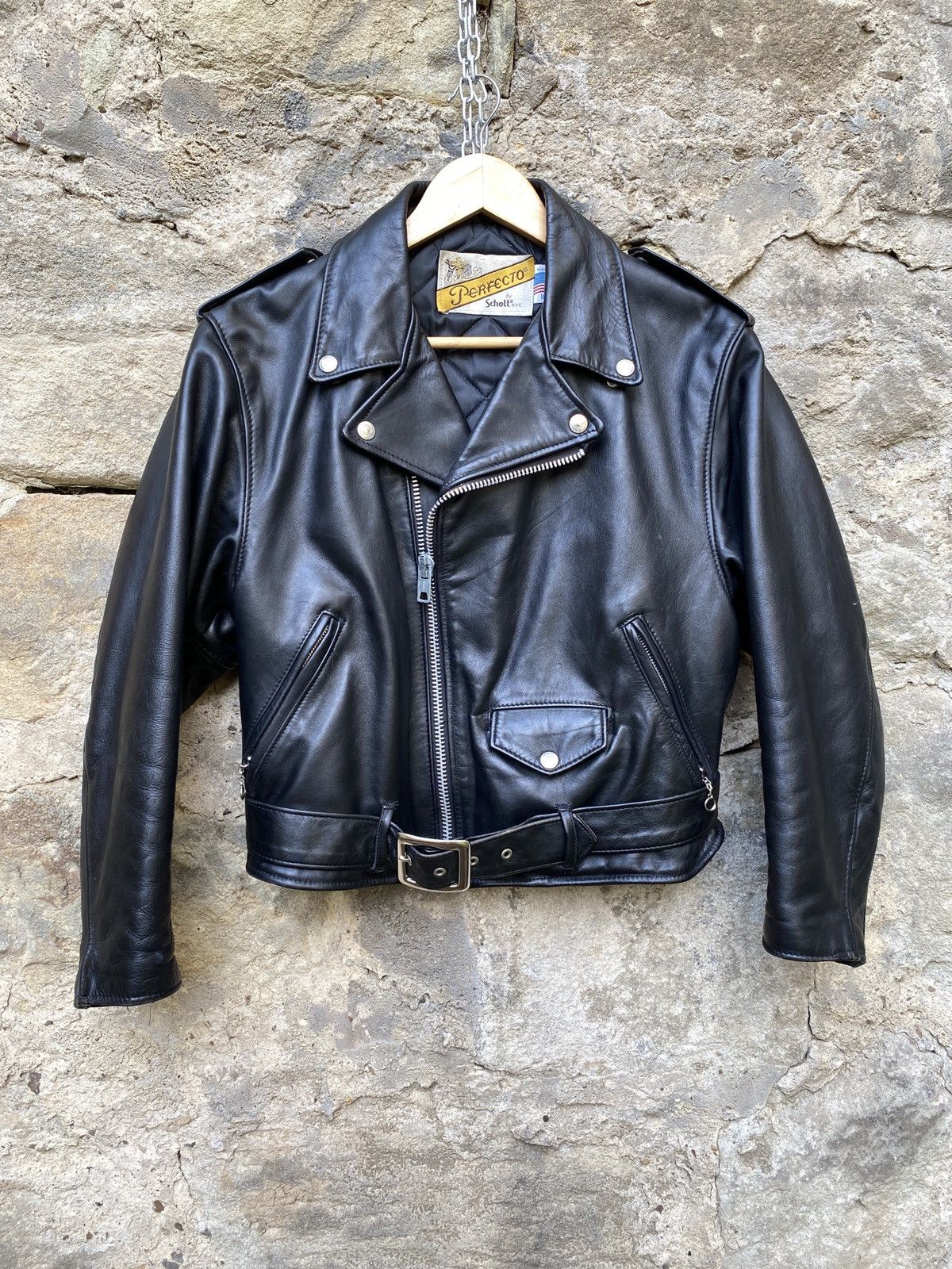 Schott × Vintage Schott Perfecto 608w Oversized Vintage Biker Jacket Size M / US 6-8 / IT 42-44 - 7 Thumbnail