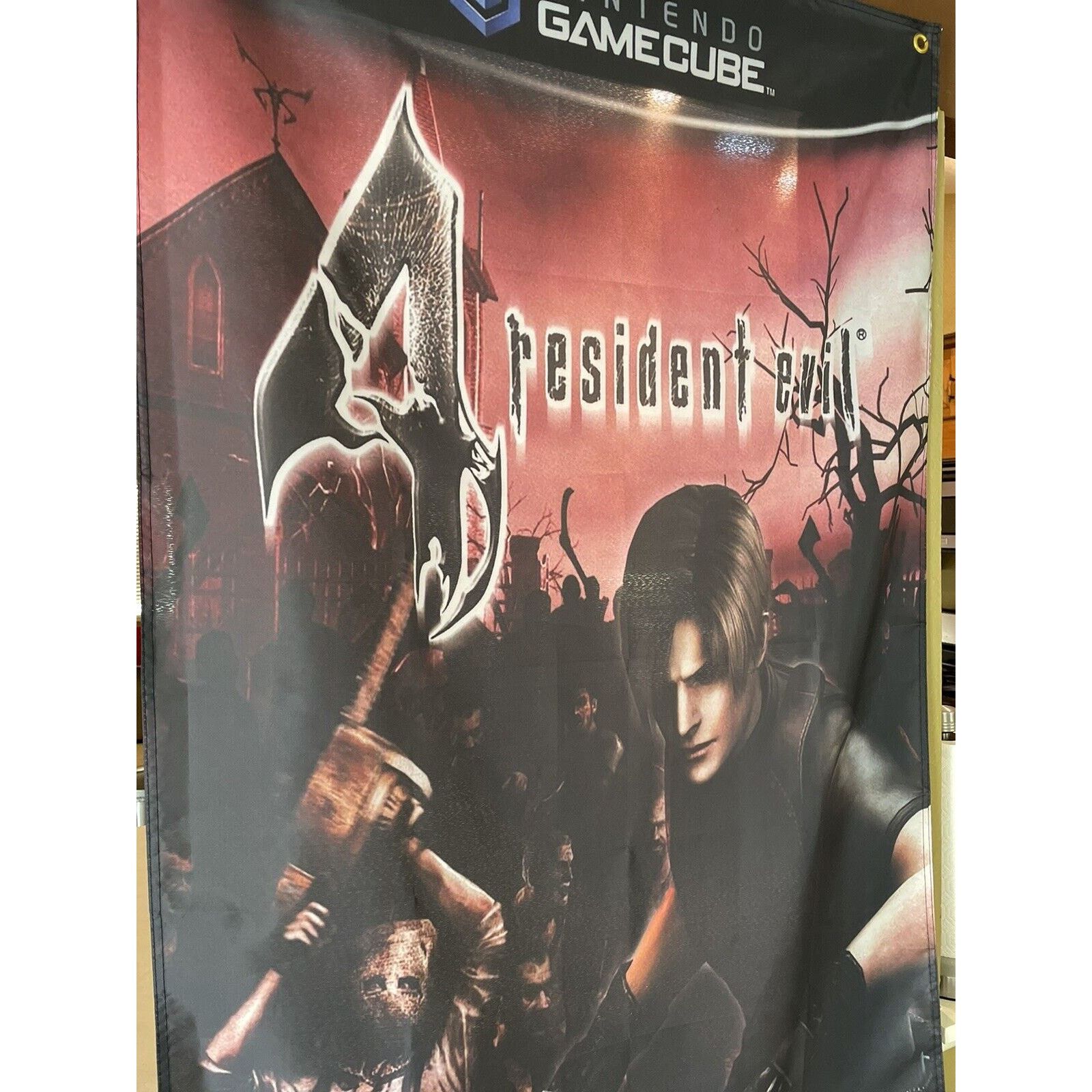 Other Resident Evil 4 5ft Flag Nintendo Gamecube Poster Capcom Size ONE SIZE - 2 Thumbnail