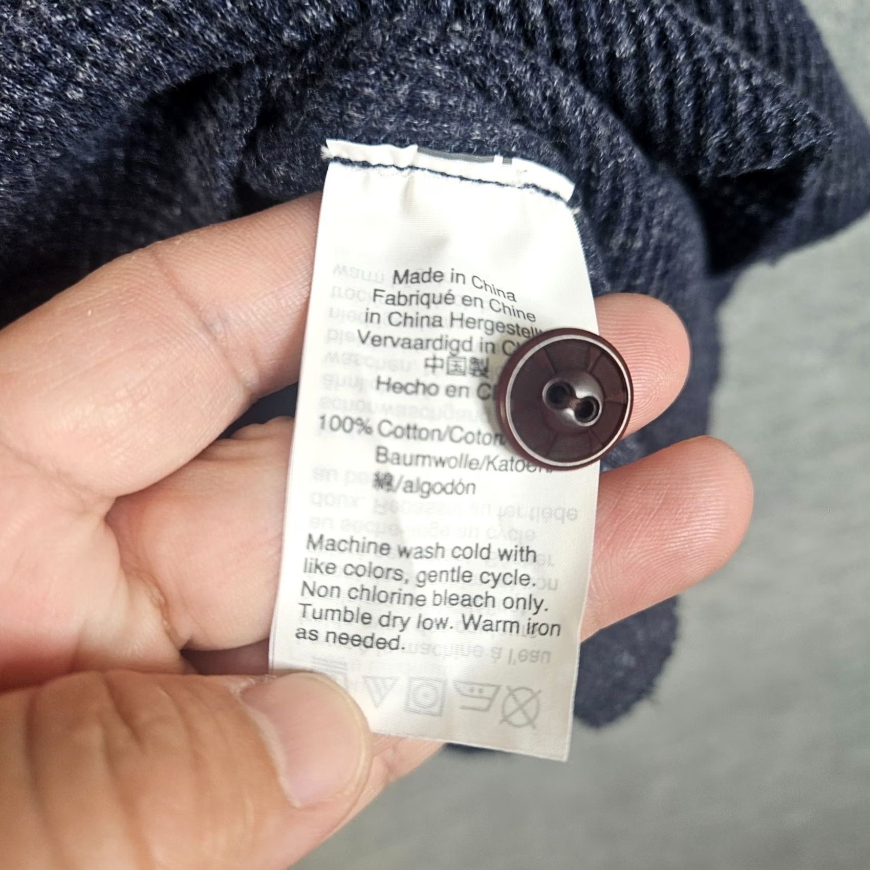 Wallace & Barnes Wallace & Barnes Men’s Thermal Henley Waffle Knit Top M Blue Regular Logo Solid All Seasons Casual Shirt Men XS-XL Size US M / EU 48-50 / 2 - 7 Thumbnail
