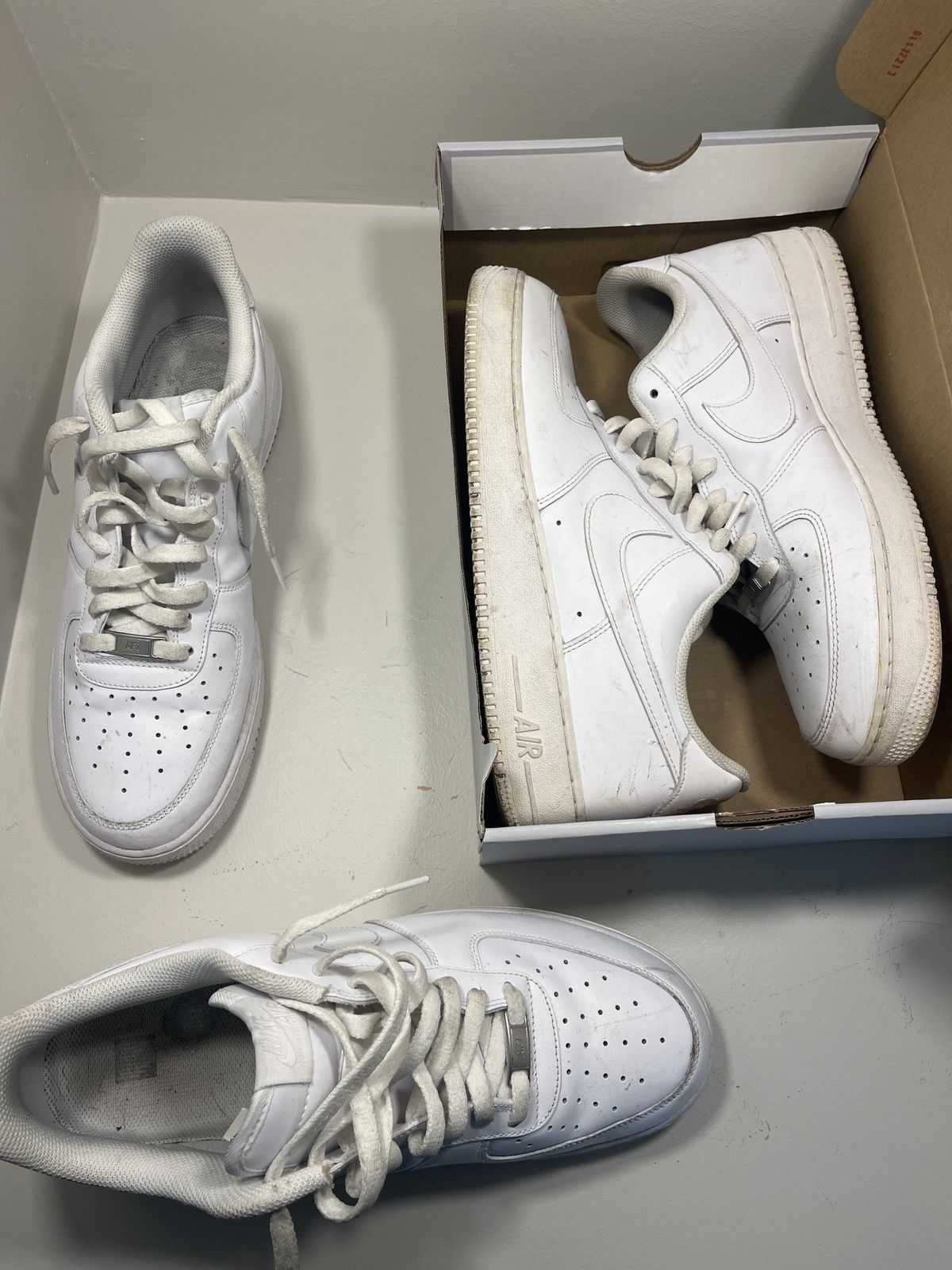 Nike Air Force 1s white Size US 12 / EU 45 - 6 Thumbnail