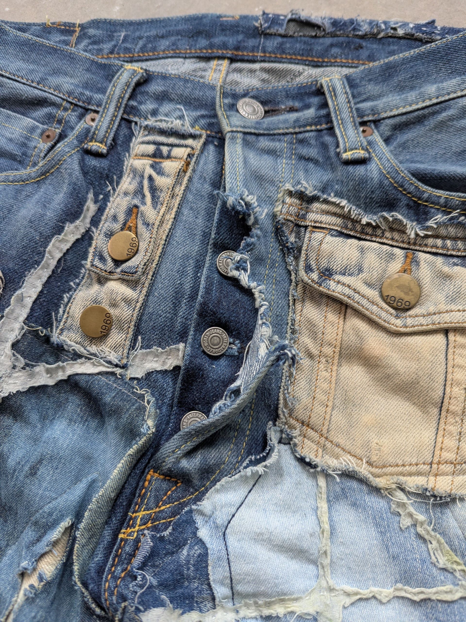 Japanese Brand × Kapital × Kapital Kountry NEED GONE ❌ Kapital Kountry Boro Reconstructed Patchwork Size US 31 - 10 Thumbnail